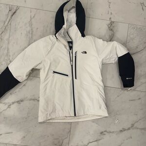 The North Face Black and White Hooded Jacket and pants